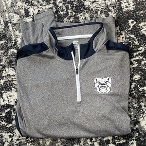 Butler university bulldogs athletic Gray and Navy Men's pullover